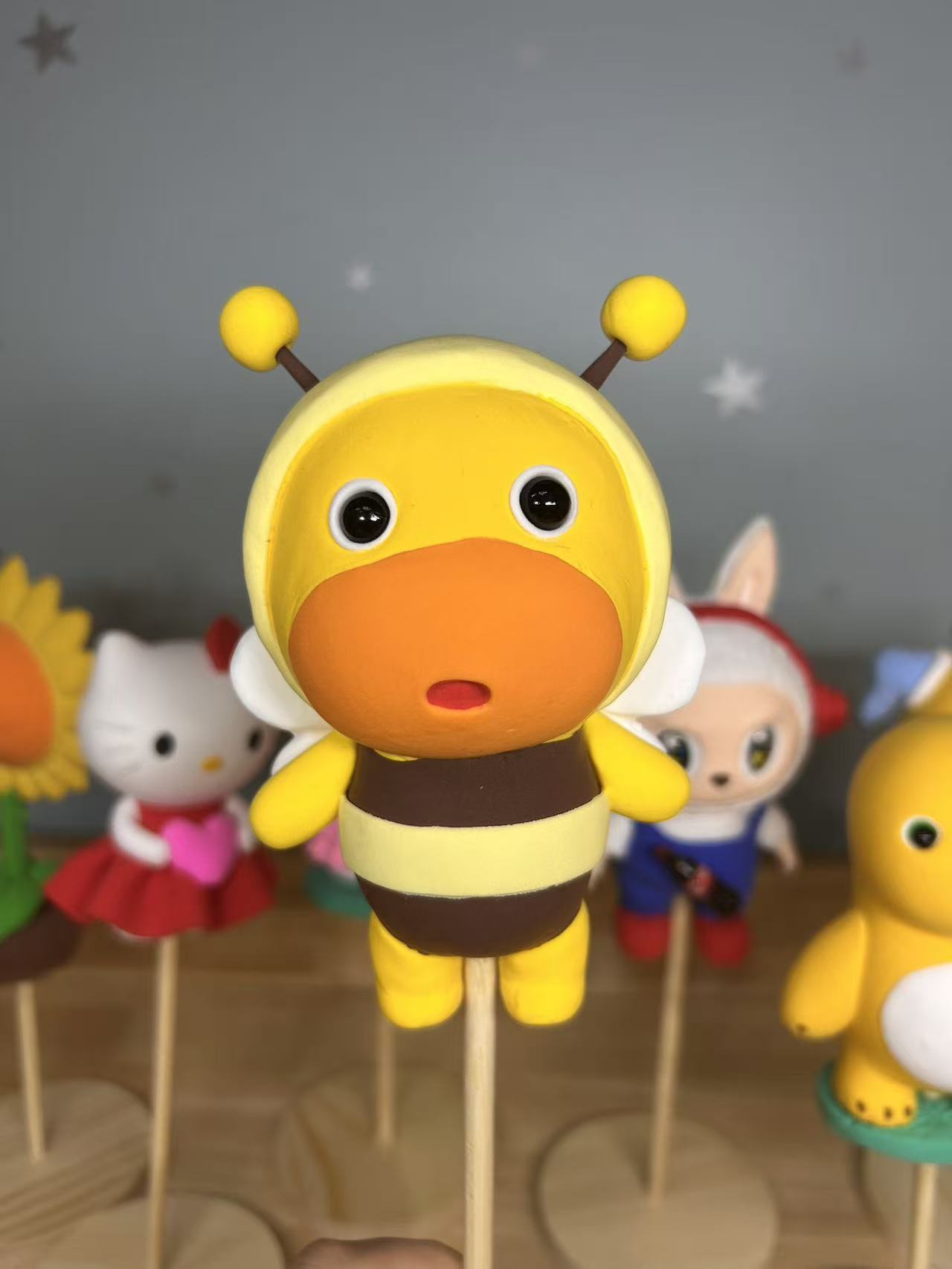 Unique Handmade Clay Figure Collection - One-of-a-Kind Art Toys